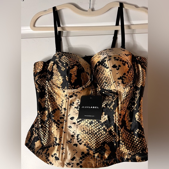 Gold Ruthless Bustier Top - Picture 3 of 5